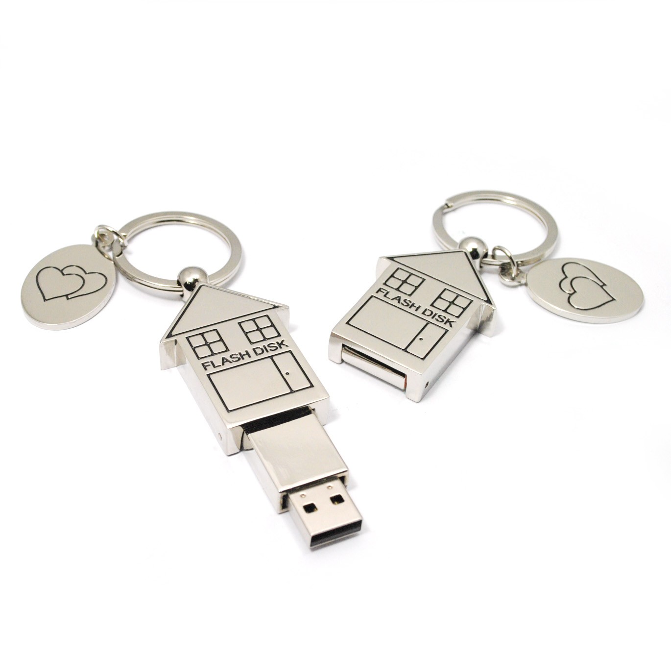 USB domeček - kov