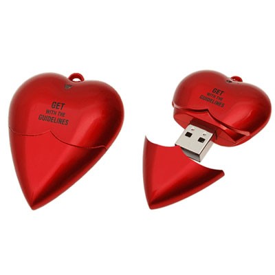 Plastové USB srdce