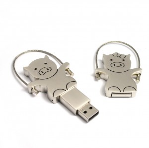 USB prasátko - šperk